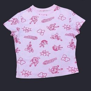 The Powerpuff Girls Pink Crop Tee T-Shirt XS